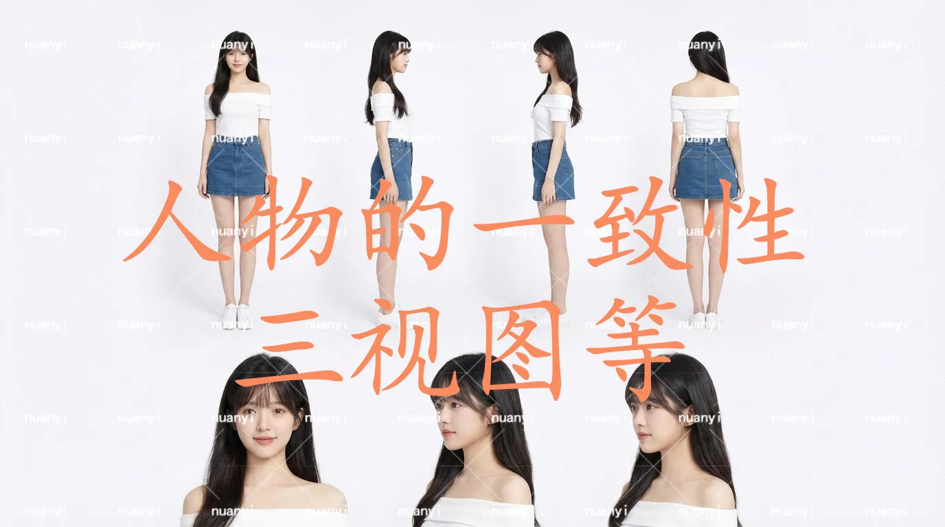 AI仿真人短剧视频制作学习资料教程（入门）超值干货 三视图等